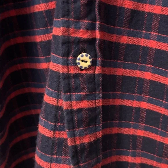 Scotch & Soda Navy and Red Plaid Shirt Size XXL - Picture 4 of 9